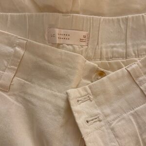 LC Lauren Conrad Ivory Trouser shorts - size 12